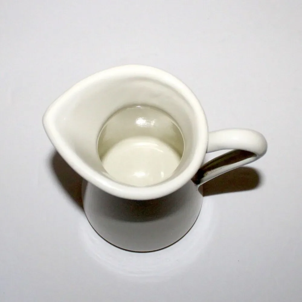 IKEA SOCKERART White Pitcher Vase metal enamel 6.5” farmhouse country